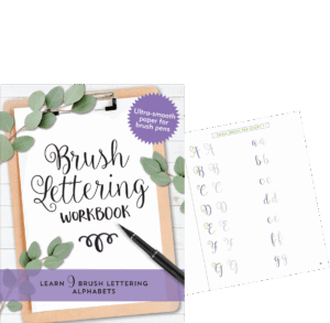 Brush Lettering Workbook