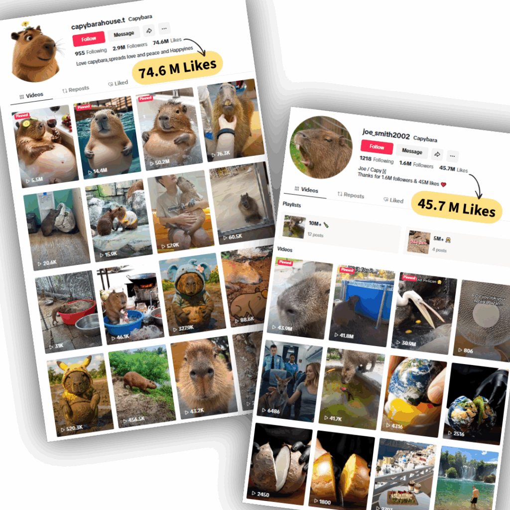 Tik Tok Top Accounts Capybara